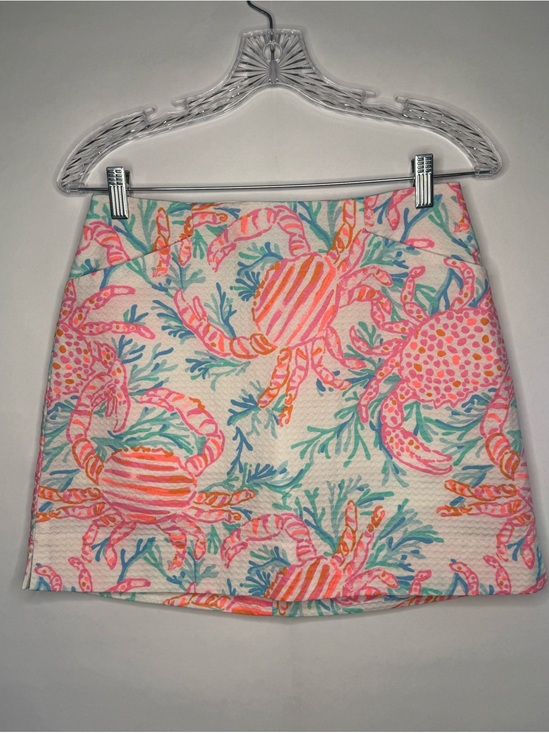 Lilly Pulitzer Dresses & Skirts - Lilly Pulitzer Women's White & Pink Printed Mini Skirt / Skort